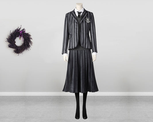 The Addams Family Wednesday Addams Costume Cosplay Nevermore School Uniform Suit Women's Outfit