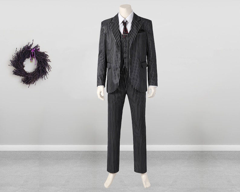 The Addams Family Gomez Addams Costume Cosplay Suit Halloween Men's Outfit