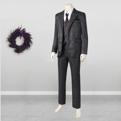 The Addams Family Gomez Addams Costume Cosplay Suit Halloween Men's Outfit