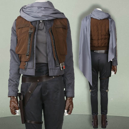 Jyn Erso Rogue One Costume Cosplay A Star Wars Story Jyn Erso Cosplay Halloween Cosplay Party Suit