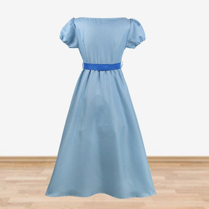 Wendy Costume Dress Peter Pan Cosplay Costume Blue Dress Anime Dress