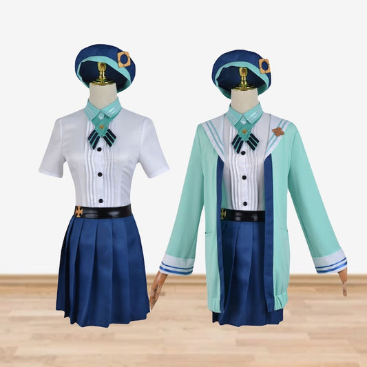 Genshin Sucrose Cosplay Costume Genshin JK Uniforms Dress Impact Women School Campus Adult Sucrose Suit