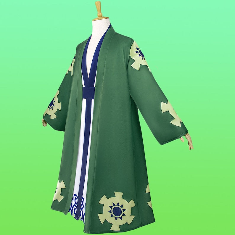 Roronoa Zoro Full Set, Roronoa Zoro Kimono, Cosplay Wafuku, One Piece Inspired Costumes, Halloween Costumes, Anime Cosplay Props