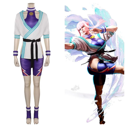 Manon Full Set Manon Cos Outfits Street Fighter Game Inspired Costumes for Women Halloween Cosplay Costume Props