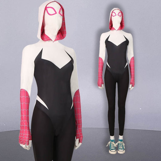 Gwen Stacy  Across the Spider-Verse Costume Cosplay Jumpsuit Spider-Man Halloween Party Suit