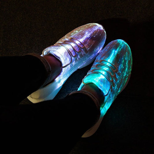 LED Light Up Shoes Fiber Optics for Adults Kids - Christmas Gift, Party Dancing Shoes, Birthday Gift, 90s Clothing, New Years