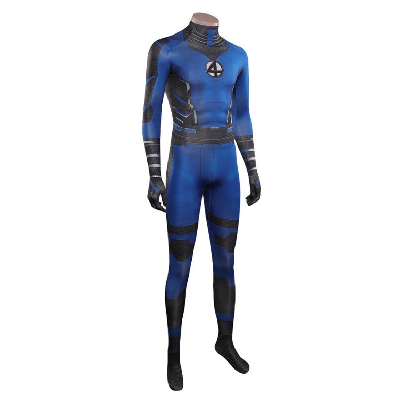 Reed Richards. Cosplay Costume Jumpsuit Strange Fantastic,Cos Fouring Mister ,Bodysuit Outfit Halloween Carnival For Adult Men Boy