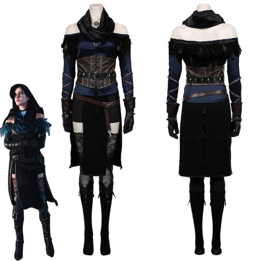 Cosplay Costume - Game Wizard Women's Top and Skirt Outfits, Halloween Party Clothes for Ladies, Role Play