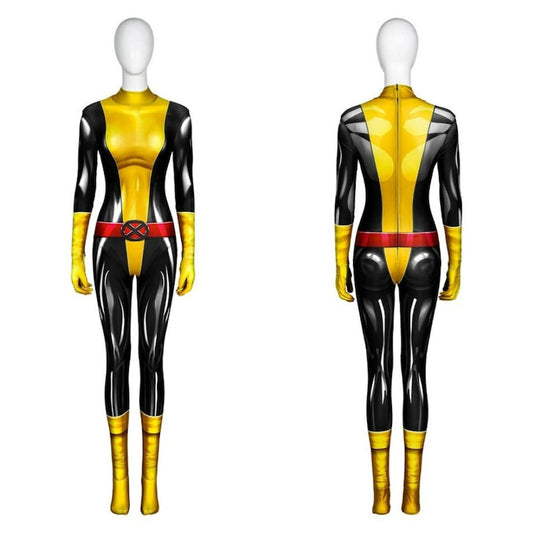 Women's Halloween Carnival Costume,Shadowcat's Sexy 3D Jumpsuit Captivating Kitty Pryde, Cosplay Outfit style