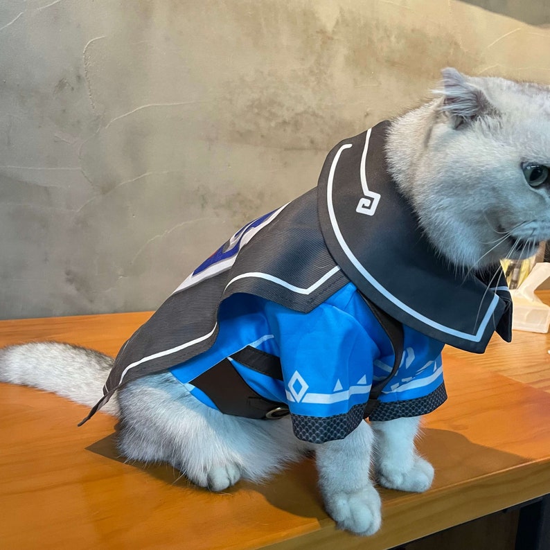 Pet Clothes Link Dog Costume The Legend of Zelda: Tears of The Kingdom Cosplay for Puppy Cat Big Dog