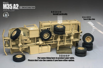 1/6 Scale Metal M35 A2 U.S. Truck Weapons Carrier