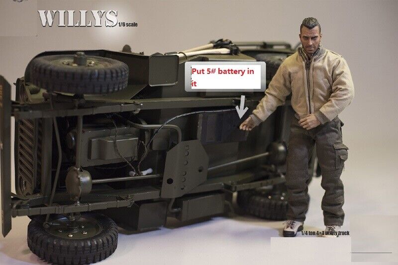 1/6 Diecast Willys MB Military Truck Model