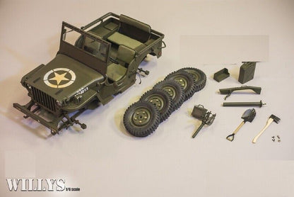 1/6 Diecast Willys MB Military Truck Model