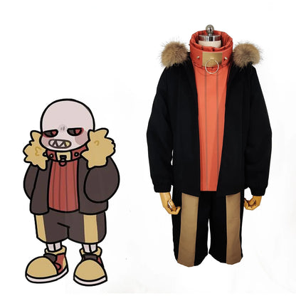 Fell Sans Undertale Costume Underfell AU Halloween Cosplay Outfits